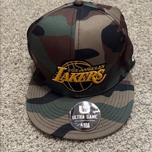 Ultra Game Camouflage Los Angeles Lakers Cap